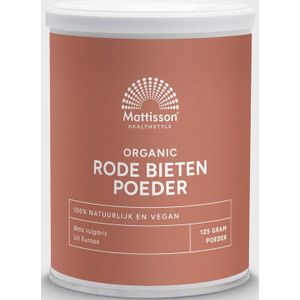 Mattisson Rode bieten poeder - beta vulgaris biologisch 125 gram