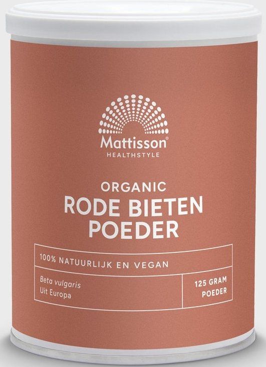 Mattisson Rode bieten poeder - beta vulgaris biologisch 125 gram