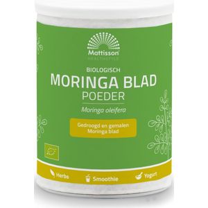 Mattisson Moringa blad poeder moringa oleifera bio 125 gram