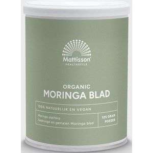 Mattisson Moringa blad poeder moringa oleifera bio 125 gram