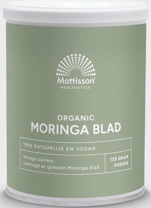 Mattisson Moringa blad poeder moringa oleifera bio 125 gram
