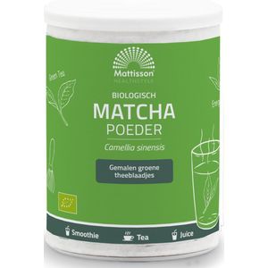 Mattisson - Biologische Matcha Poeder - Groene Thee - 125 Gram