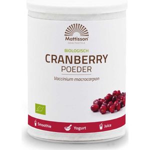 Mattisson - Biologisch Cranberry Poeder - D-mannose - 125 Gram