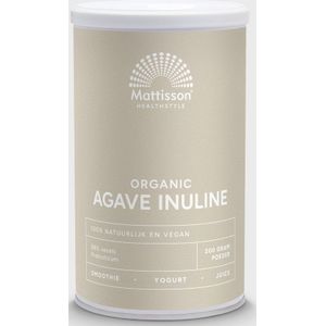 Mattisson - Biologische Agave Inuline - Vegan Voedingssupplement - Prebiotica - 200 Gram