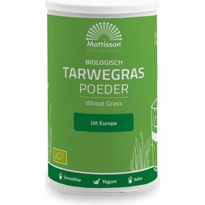 Mattisson Tarwegras wheatgrass poeder raw bio 125 gram