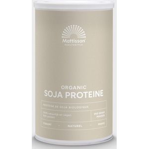 Mattisson - Biologische Soja Proteïne Poeder - 90% Eiwit - Vegan Eiwit Shake - 350 Gram
