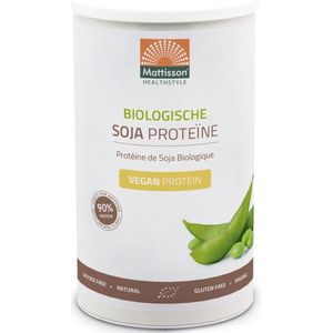 Mattisson - Biologische Soja Proteïne Poeder - 90% Eiwit - Vegan Eiwit Shake - 350 Gram