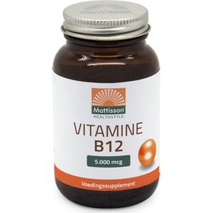 Mattisson - Vitamine B12 - 5000 mcg - Methylcobalamine - 60 Zuigtabletten