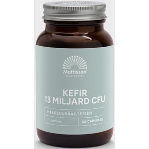 Mattisson - Kefir Probiotica 130mg - Symbiotica: Pre- en Probiotisch Kefir Poeder - 60 Capsules