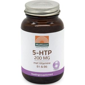 Mattisson - 5-HTP met Vitamine B1 & B6 - Aminozuur Supplement voor Metabolisme en Zenuwstelsel - 200mg - 60 capsules