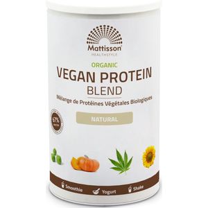 Mattisson - Biologische Vegan Proteïne Blend Poeder 67% - Eiwitpoeder - 400 Gram