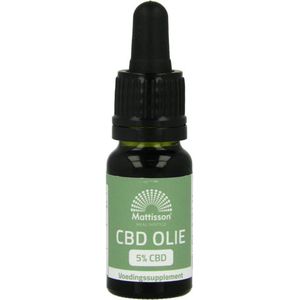 Mattisson - CBD Olie 5,0% - Cannabidiol (CBD) - In Nederland Gekweekt - Supplement - 10 ml