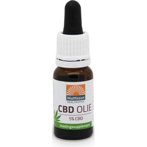 Mattisson - CBD Olie 5,0% - Cannabidiol (CBD) - In Nederland Gekweekt - 10 ml