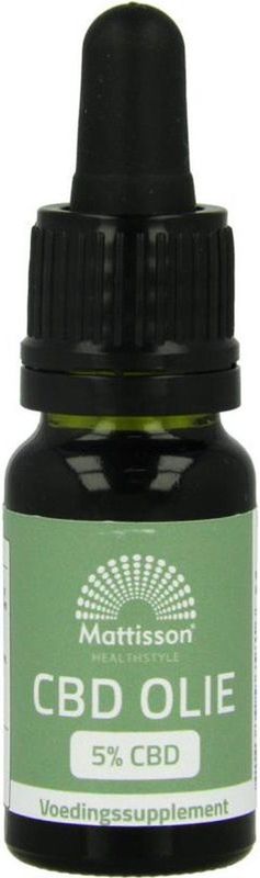 Mattisson - CBD Olie 5,0% - Cannabidiol (CBD) - In Nederland Gekweekt - Supplement - 10 ml