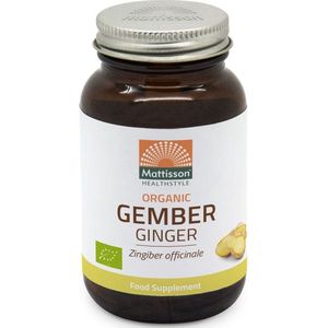 Mattisson - Biologische Gember Capsules 270mg - Biologisch & Vegan - Gember Voedingssupplement - 120 Capsules