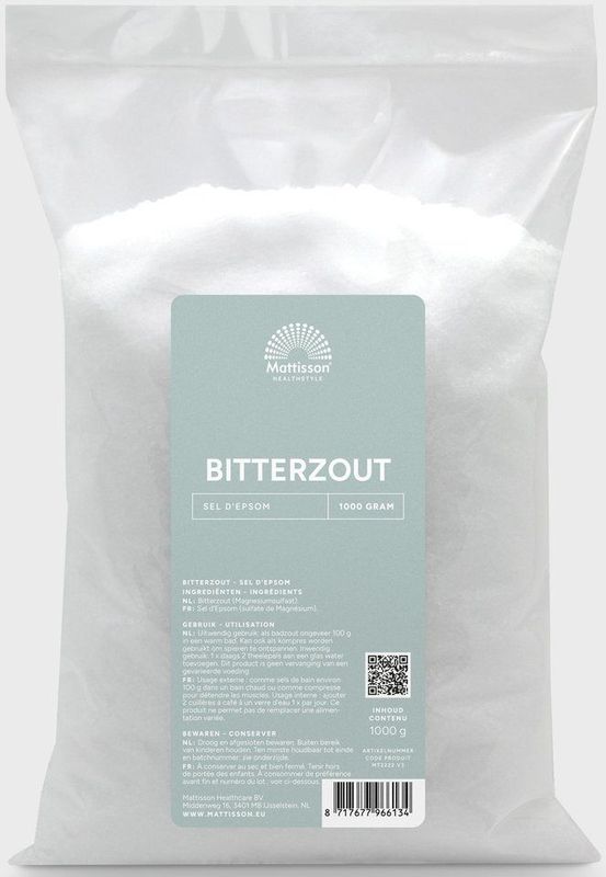 Mattisson - Bitterzout - Epsom zout - Magnesiumsulfaat - 1 kg