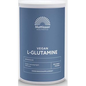 Mattisson - L-Glutamine Aminozuur Poeder - Voedingssupplement Vegan - 250 Gram