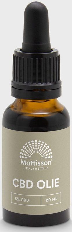 Mattisson - CBD Olie 5,0% - Cannabidiol (CBD) - In Nederland Gekweekt - Supplement - 20 ml