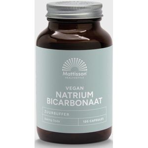 Mattisson - Natriumbicarbonaat Capsules 800mg - Zuiveringszout / Baking Soda - Vegan Voedingssupplement - 120 Capsules