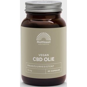 Mattisson - CBD Olie 10 mg - Cannabidiol (CBD) - In Nederland Gekweekt - Supplement - 60 Capsules