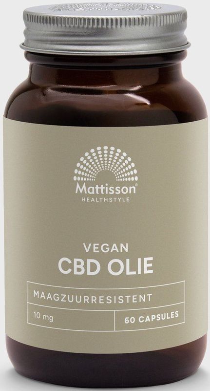 Mattisson - CBD Olie 10 mg - Cannabidiol (CBD) - In Nederland Gekweekt - Supplement - 60 Capsules