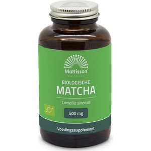 Mattisson - Biologische Matcha 500mg - Groene Thee Matcha Poeder Capsules - 90 Capsules