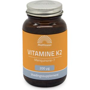 Mattisson - Vitamine K2 MK7 Menaquinone - 200 mcg - 60 Tabletten