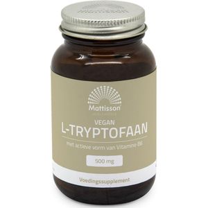 Mattisson - L-Tryptofaan 500mg - Essentieel Aminozuur - Met Vitamine B - 60 Capsules