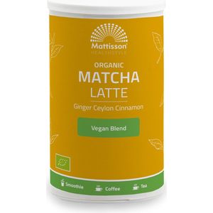 Mattisson - Biologische Matcha Latte - Gember Ceylon Kaneel - 140 Gram