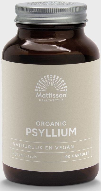 Mattisson Psyllium Husk 750mg bio 90 Vegetarische capsules