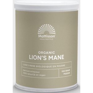 Mattisson Lions mane poeder bio - lion's mane 100 gram