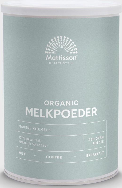 Mattisson - Biologische Magere Melkpoeder - 450 Gram