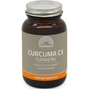 Mattisson - Curcuma C3 Complex® met BioPerine® - Turmeric - Curcuma Longa - 60 Curcumine Tabletten