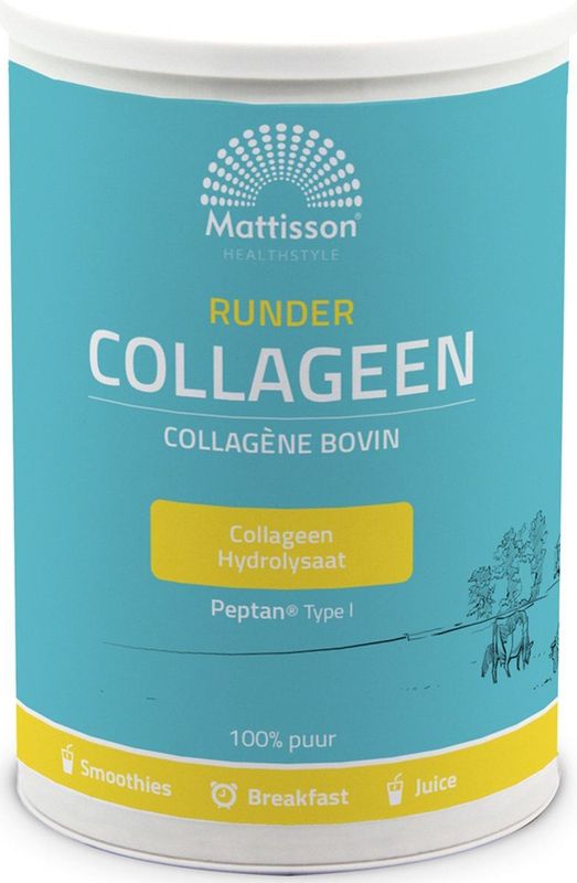 Mattisson - Runder Collageen Poeder Peptan Puur - 300 Gram