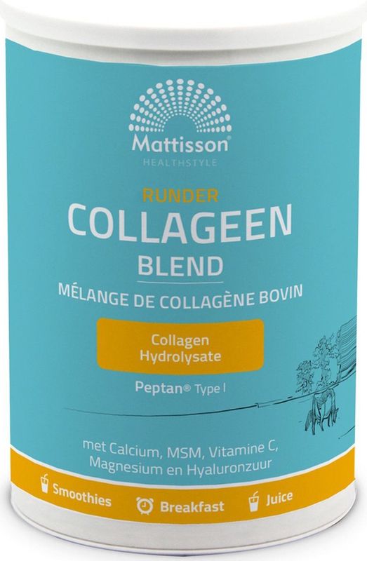 Mattisson - Runder Collageen Poeder Peptan® Blend - Vanille smaak - 300 Gram