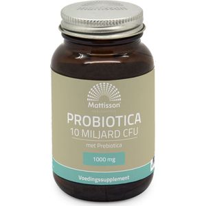 Mattisson Probiotica 1000mg 10miljard CFU met prebiotica 60 Vegetarische capsules