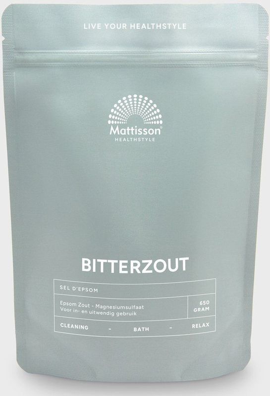 Mattisson Bitterzout epsom zout magnesiumsulfaat 650 gram