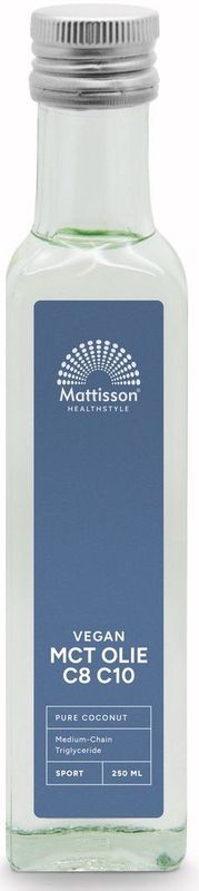 Mattisson MCT olie blend C8 60% C10 40% 250 Milliliter