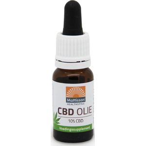 Mattisson - CBD Olie 10% - Cannabidiol (CBD) - In Nederland Gekweekt - 20 ml