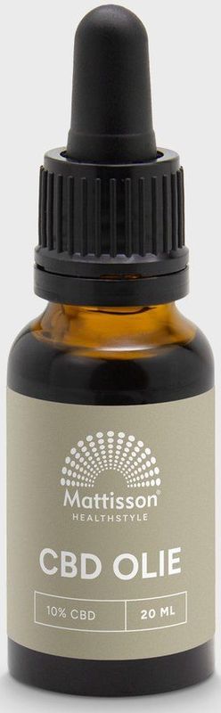 Mattisson - CBD Olie 10% - Cannabidiol (CBD) - In Nederland Gekweekt - 20 ml