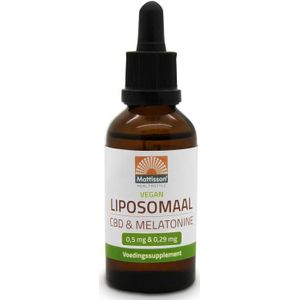 Mattisson Vegan Liposomaal CBD 0.5 mg & melatonine 0,29 mg 30 ml