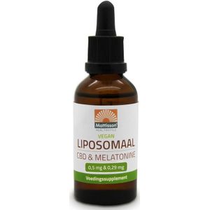 Mattisson Vegan liposomaal cbd 0,5 mg & melatonine 0,29 mg 30ml