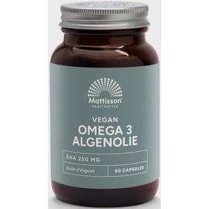 Mattisson Vegan omega-3 algenolie DHA 260mg 60 Vegetarische capsules