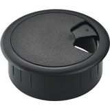 Enzo - Kabeldoorvoer - Zwart - PS Kunststof