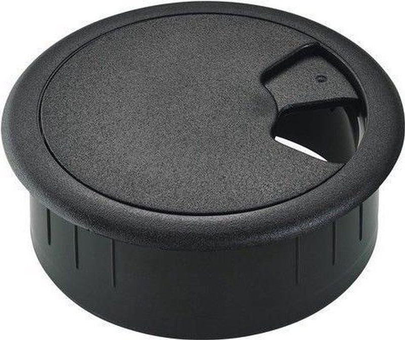 Enzo - Kabeldoorvoer - Zwart - PS Kunststof