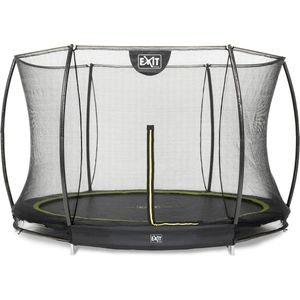 EXIT Silhouette inground trampoline rond ø305cm - zwart