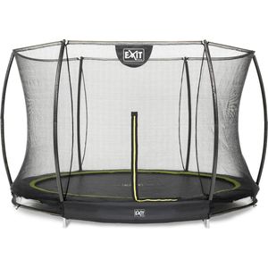 Exit Silhouette InGround trampoline met net - Ø 305 cm - Zwart