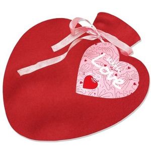 Hartverwarmende Kruik met Fleece, Hart, Valentijn