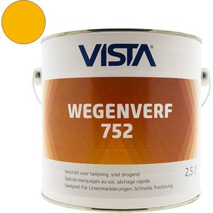 Vista Wegenverf 752 - Geel 2,5 liter - Aflakken
