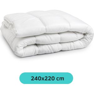 Sleeptime Enkel Dekbed - 240x220 - Wit - Lits-Jumeaux - Ultra zacht